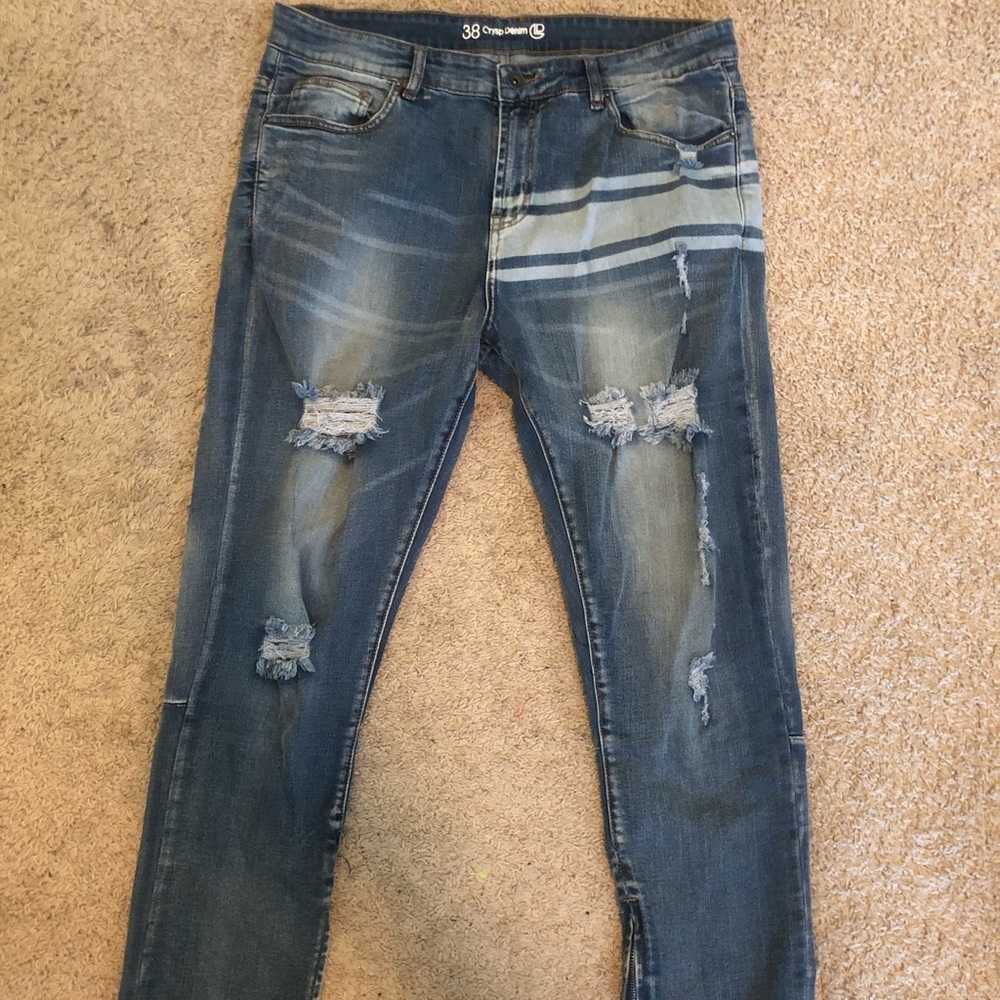 Crysp Denim Blue Jeans Size 38